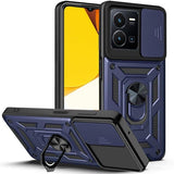 MOPAL Vivo Y35 / Y22S Stand Sliding Shock-Resistant Slide Silicone Case · 1