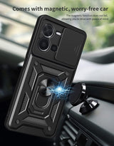 MOPAL Vivo Y35 / Y22S Stand Sliding Shock-Resistant Slide Silicone Case · 3