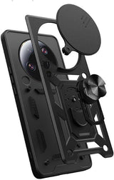 MOPAL Xiaomi Mi 14 Ultra 5G Stand Sliding Shock-Resistant Slide Silicone Case · 4