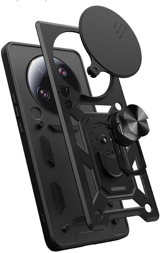 MOPAL Xiaomi Mi 14 Ultra 5G Stand Sliding Shock-Resistant Slide Silicone Case · 4