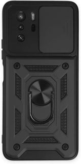 MOPAL Xiaomi Poco X3 Pro Stand Sliding Shock-Resistant Slide Silicone Case · 2