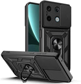 MOPAL Xiaomi Poco X6 Pro Stand Sliding Shock-Resistant Slide Silicone Case · 2