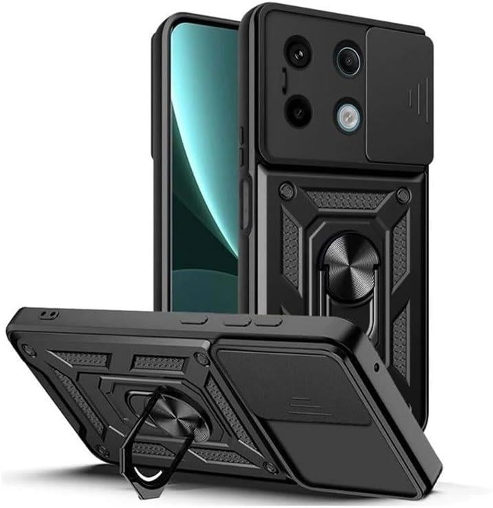 MOPAL Xiaomi Poco X6 Pro Stand Sliding Shock-Resistant Slide Silicone Case · 2