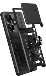 MOPAL Xiaomi Redmi 13 Stand Sliding Shock-Resistant Slide Silicone Case · 3