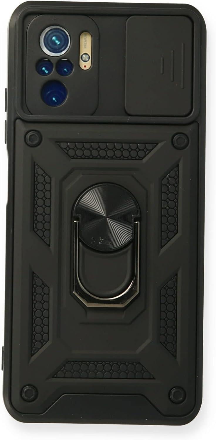 MOPAL Xiaomi Redmi Note 10 4G Stand Sliding Shock-Resistant Slide Silicone Case · 2