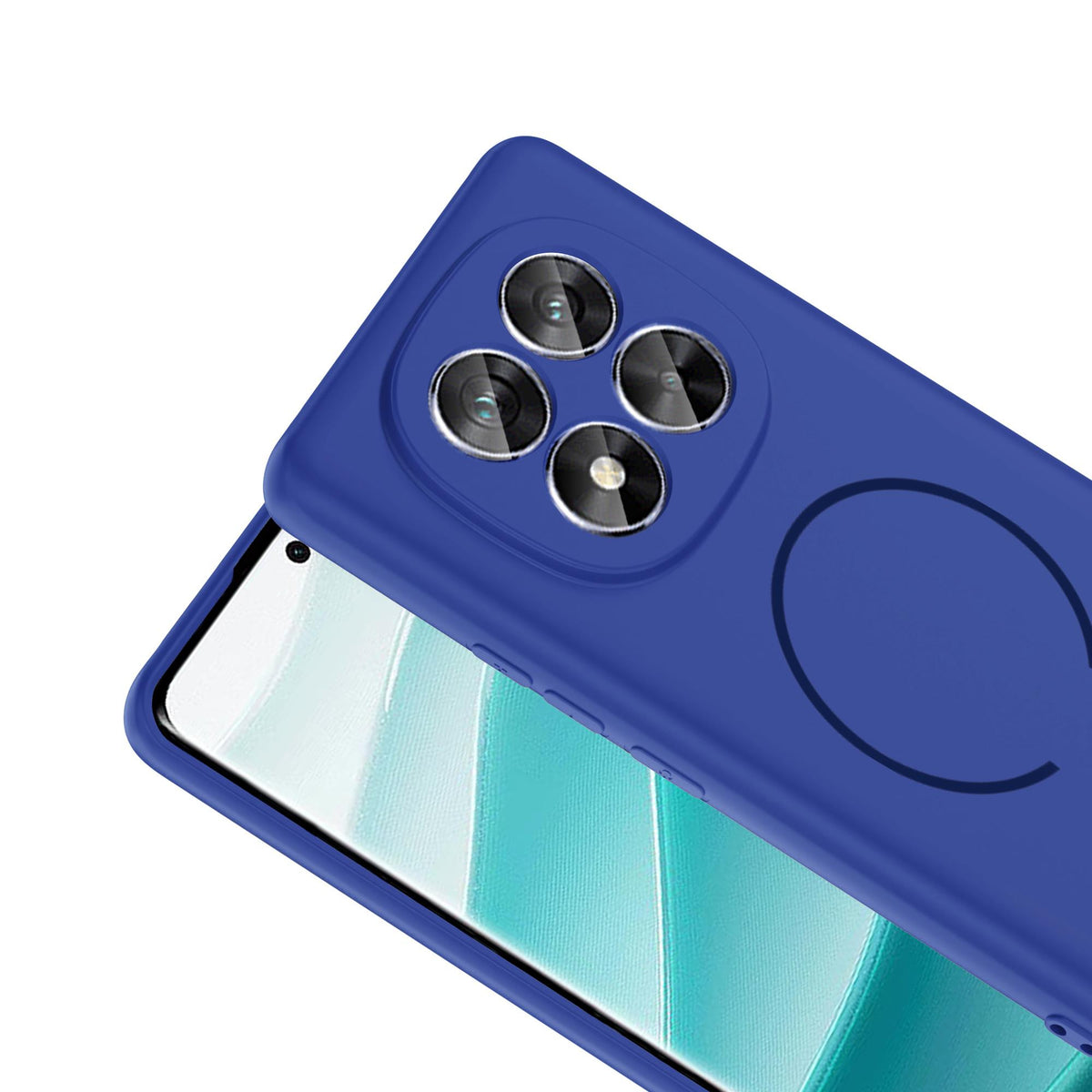 MOPAL Xiaomi Redmi Note 11 Pro MagSafe-Compatible Velvet-Lined Soft Aqua Silicone Case · 4