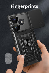 MOPAL Xiaomi Redmi Note 13 4G Stand Sliding Shock-Resistant Slide Silicone Case · 7