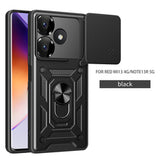 MOPAL Xiaomi Redmi Note 13 4G Stand Sliding Shock-Resistant Slide Silicone Case · 1