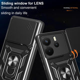 MOPAL Xiaomi Redmi Note 14 4G Stand Sliding Shock-Resistant Slide Silicone Case · 6
