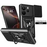 MOPAL Xiaomi Redmi Note 14 4G Stand Sliding Shock-Resistant Slide Silicone Case · 2