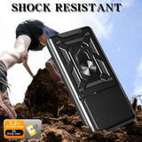 MOPAL Xiaomi Redmi Note 14 4G Stand Sliding Shock-Resistant Slide Silicone Case · 4