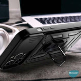 MOPAL Xiaomi Redmi Note 14 Pro 5G Stand Sliding Shock-Resistant Slide Silicone Case · 3