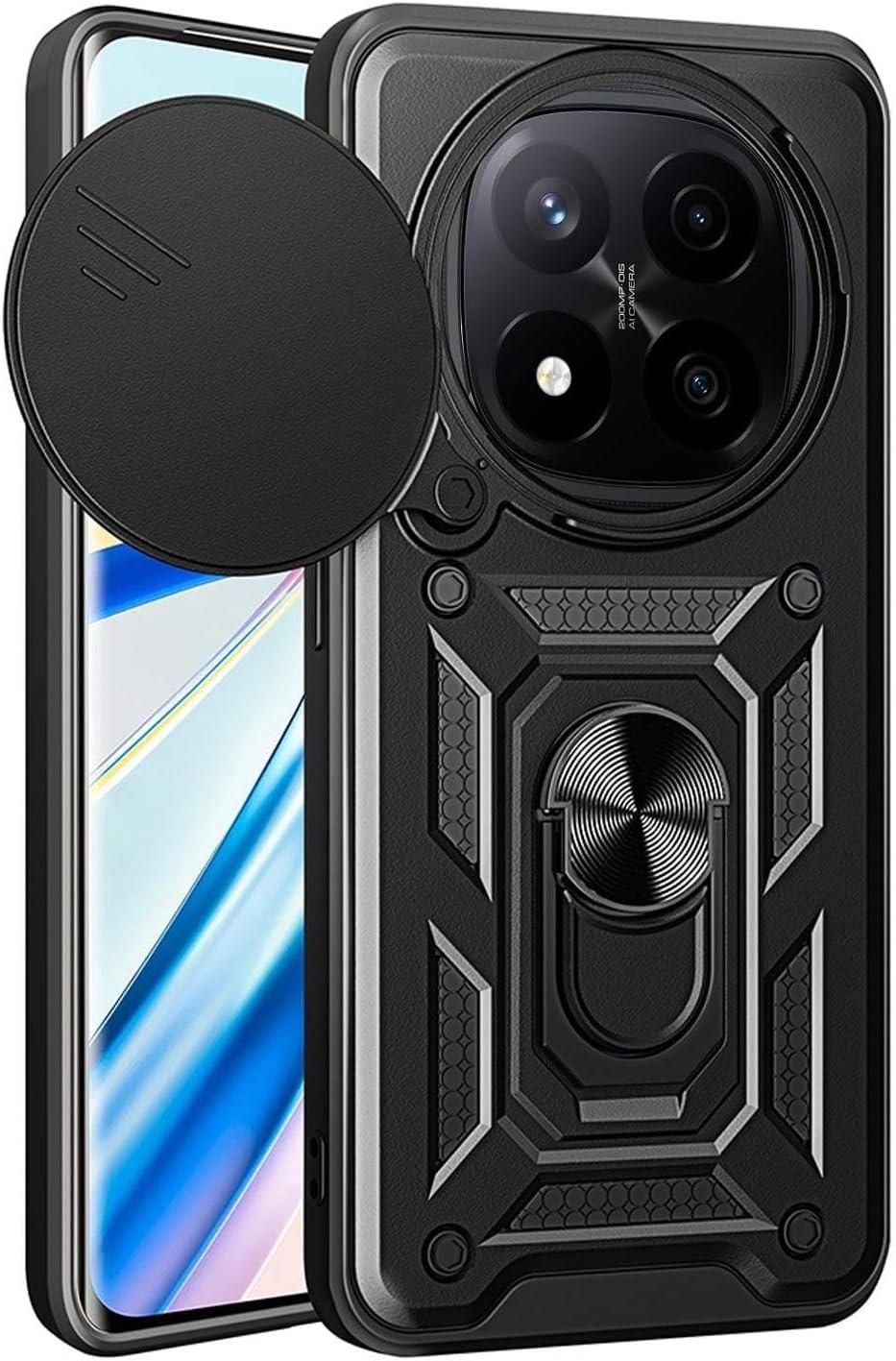 MOPAL Xiaomi Redmi Note 14 Pro 5G Stand Sliding Shock-Resistant Slide Silicone Case · 2