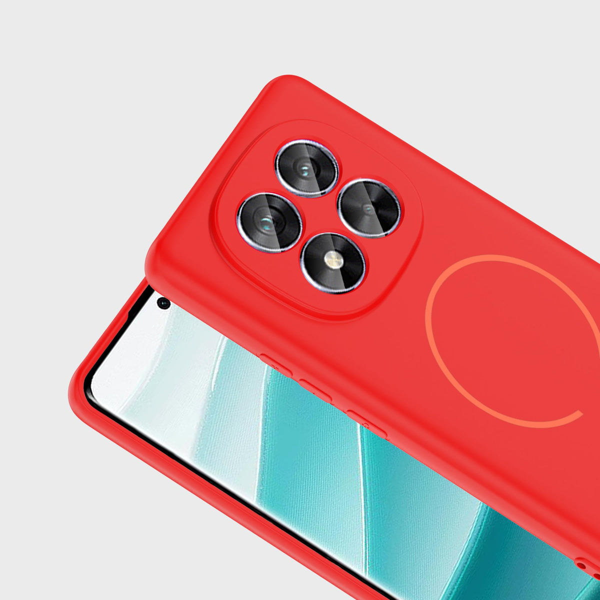 MOPAL Xiaomi Redmi Note 14 Pro Plus MagSafe-Compatible Velvet-Lined Soft Aqua Silicone Case · 4