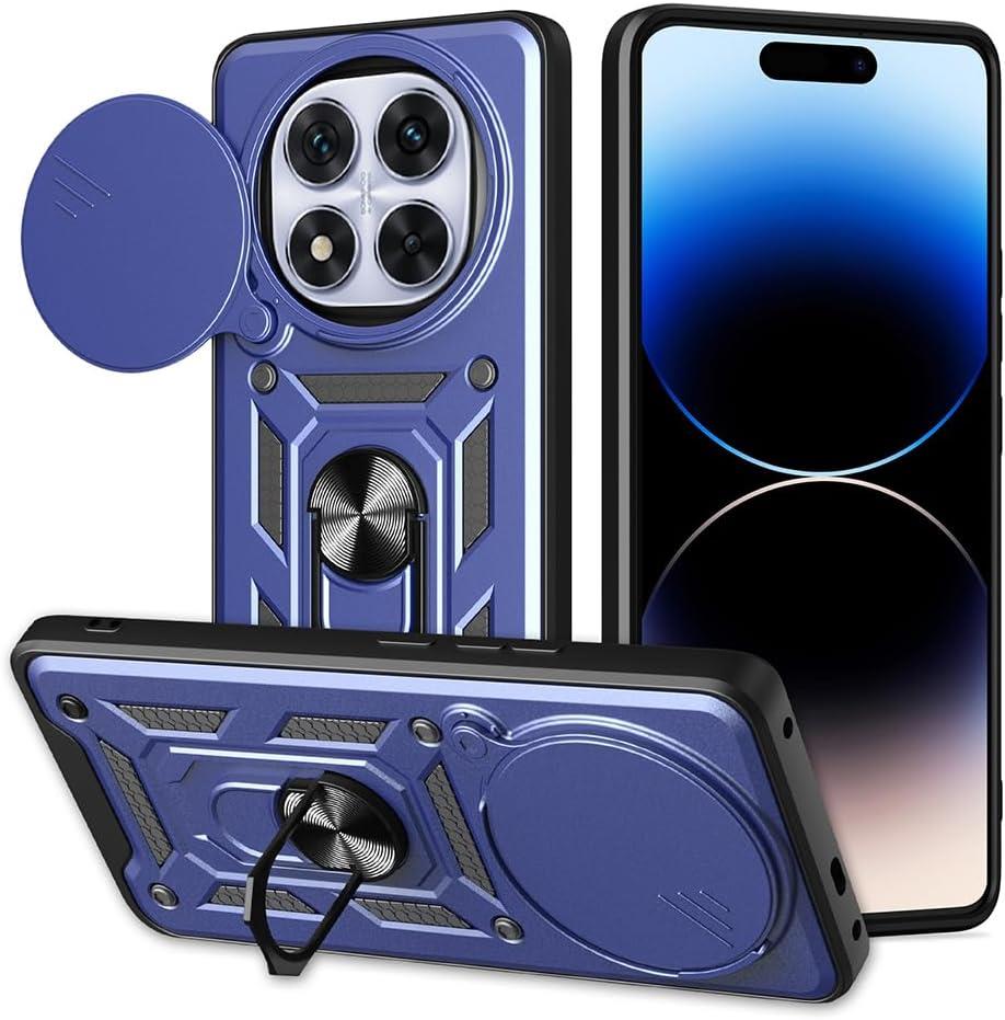 MOPAL Xiaomi Redmi Note 14 Pro Plus Stand Sliding Shock-Resistant Slide Silicone Case · 1