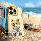 NIMMY · 3D Embroidered Kıyafetli Shiba Inu Dog Design Silicone Case for iPhone 14 Pro Max · 2