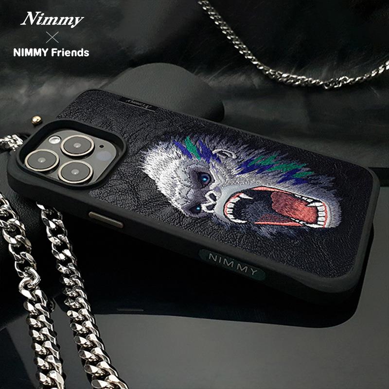 NIMMY · 3D Faux Leather Üstüne Embroidered King Kong Patterned Case 2.0 for iPhone 14 Pro Max · 4