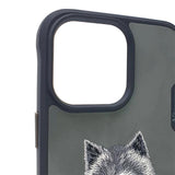 NIMMY · Faux Leather Üstüne Embroidered Kıyafetli Kurt Patterned Case for iPhone 14 Pro Max · 2