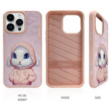 NIMMY · Faux Leather Üstüne Embroidered Kıyafetli Tavşan Patterned Case for iPhone 14 Pro Max · 4