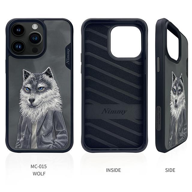 NIMMY · Faux Leather Üstüne Embroidered Kıyafetli Kurt Patterned Case for iPhone 14 Pro Max · 6