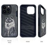 NIMMY · Faux Leather Üstüne Embroidered Kıyafetli Kurt Patterned Case for iPhone 14 Pro Max · 6