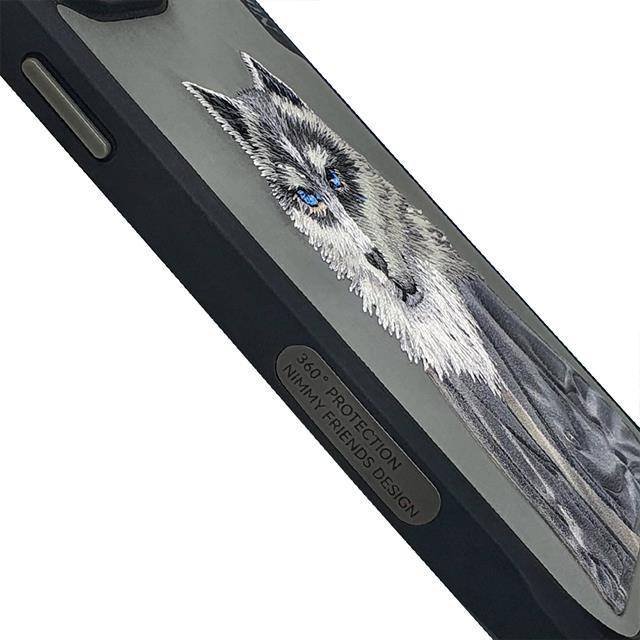 NIMMY · Faux Leather Üstüne Embroidered Kıyafetli Kurt Patterned Case for iPhone 14 Pro Max · 7