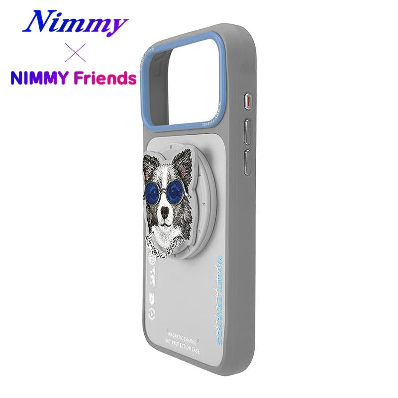 NIMMY 3D Pop Socket Aparatlı 3D Gözlük Zincir Dog Detail Cool Cute 2.0 Case for iPhone 17 Pro / iPhone 18 Pro · 4
