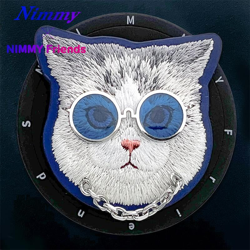 NIMMY 3D Pop Socket Aparatlı 3D Gözlük Zincir Cat Detail Cool Cute 2.0 Case for iPhone 17 Pro / iPhone 18 Pro · 2