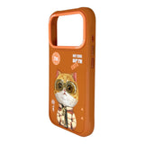 NIMMY Embroidery Fermuar and Gözlüklü Catli Cool Cute Turuncu Phone Case for iPhone 17 Pro / iPhone 18 Pro · 3
