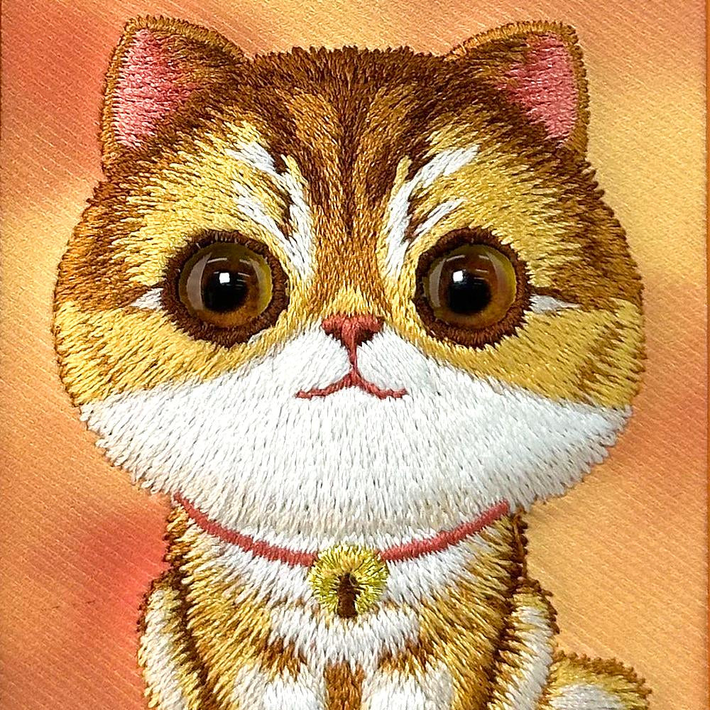 NIMMY Embroidered Turuncu Cat New Big Eye Cute Pets 2.0 Phone Case for iPhone 17 Pro / iPhone 18 Pro · 2