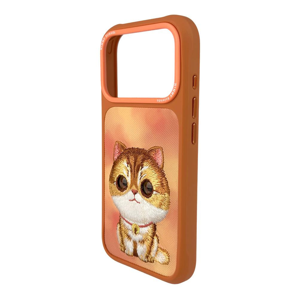 NIMMY Embroidered Turuncu Cat New Big Eye Cute Pets 2.0 Phone Case for iPhone 17 Pro / iPhone 18 Pro · 4