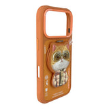 NIMMY Case MagSafe Embroidered Cat Figürü Zipper Detail 2.0 Turuncu 360° Koruma for iPhone 17 Pro / iPhone 18 Pro · 4