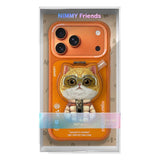 NIMMY Case MagSafe Embroidered Cat Figürü Zipper Detail 2.0 Turuncu 360° Koruma for iPhone 17 Pro / iPhone 18 Pro · 7