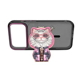 NIMMY Case MagSafe-Compatible Embroidered Kedi Stand Fermuar Detaylı Nimmy Phone Case for iPhone 18 Pro Max · 4