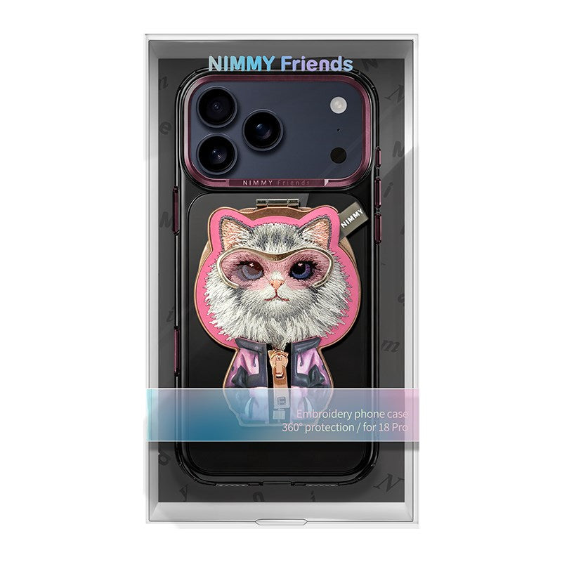 NIMMY Case MagSafe-Compatible Embroidered Kedi Stand Fermuar Detaylı Nimmy Phone Case for iPhone 18 Pro Max · 6