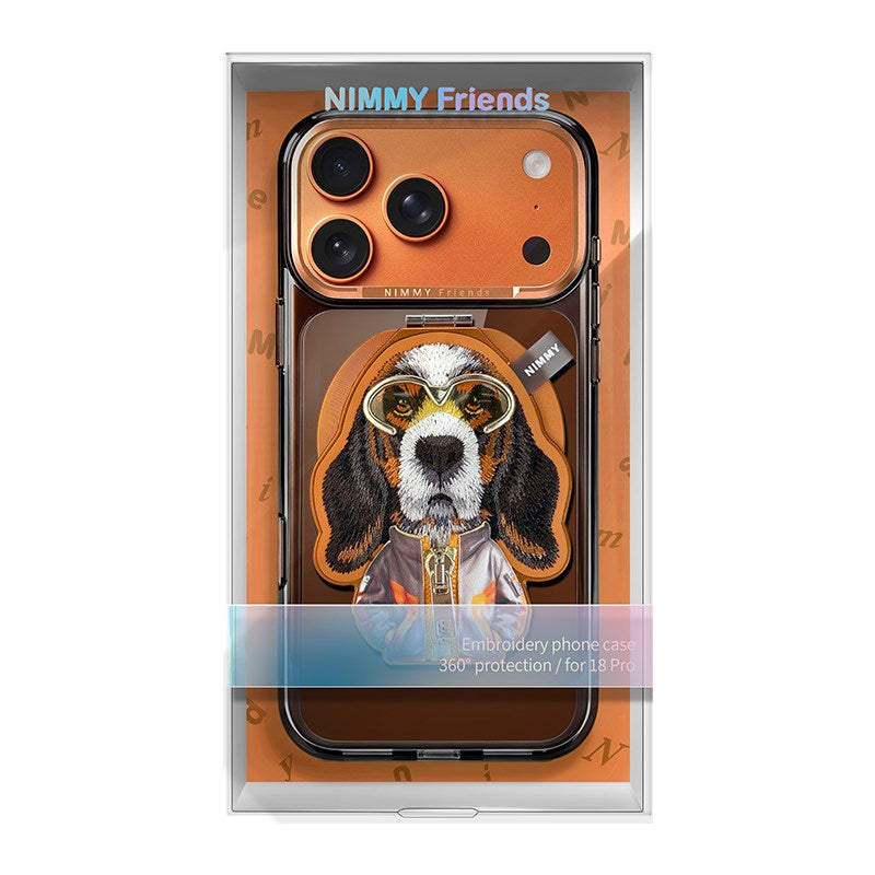 NIMMY Case MagSafe-Compatible Embroidered Köpek Stand Fermuar Detaylı Nimmy Phone Case for iPhone 18 Pro · 6