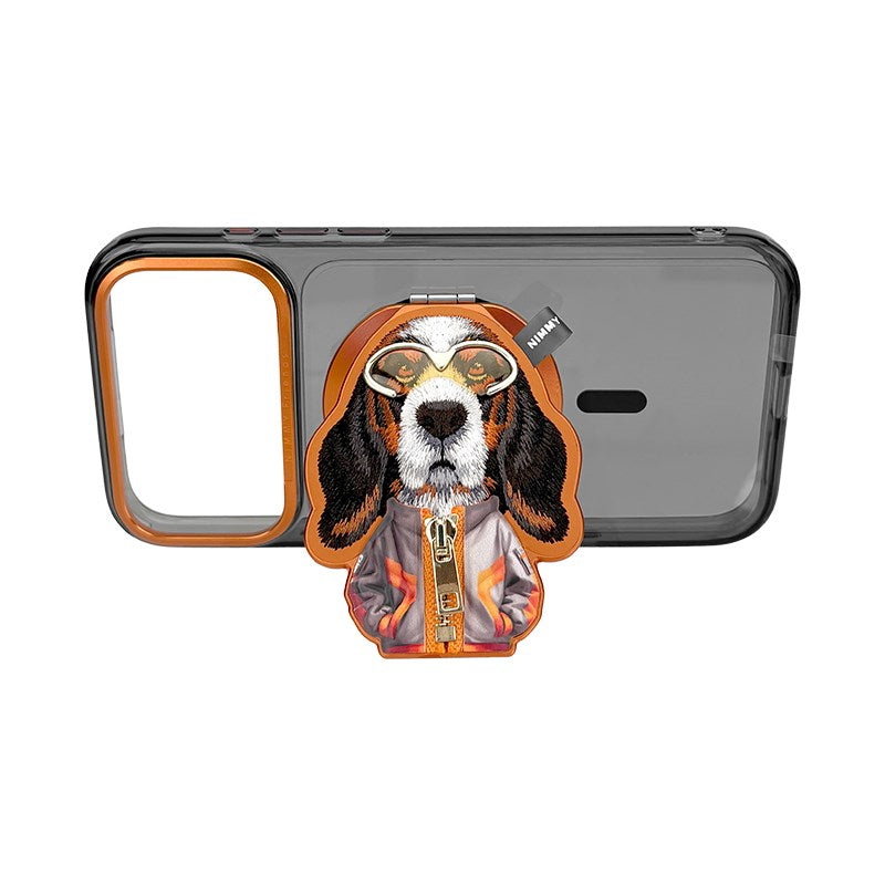 NIMMY Case MagSafe-Compatible Embroidered Köpek Stand Fermuar Detaylı Nimmy Phone Case for iPhone 18 Pro · 4