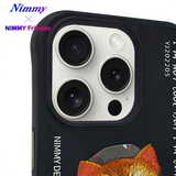 NIMMY iPhone 13 Pro · 3D Embroidered Cat Figürlü Gözlük and Zincir Detail Cool Glasses Case · 3