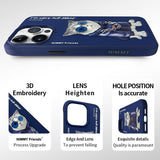 NIMMY iPhone 13 Pro Max · 3D Embroidered Cat Figürlü Gözlük and Zincir Detail Cool Glasses Case · 7