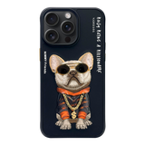 NIMMY · 3D Embroidered Zincir and Glasses Detail Dog Design Case for iPhone 14 Pro Max · 1