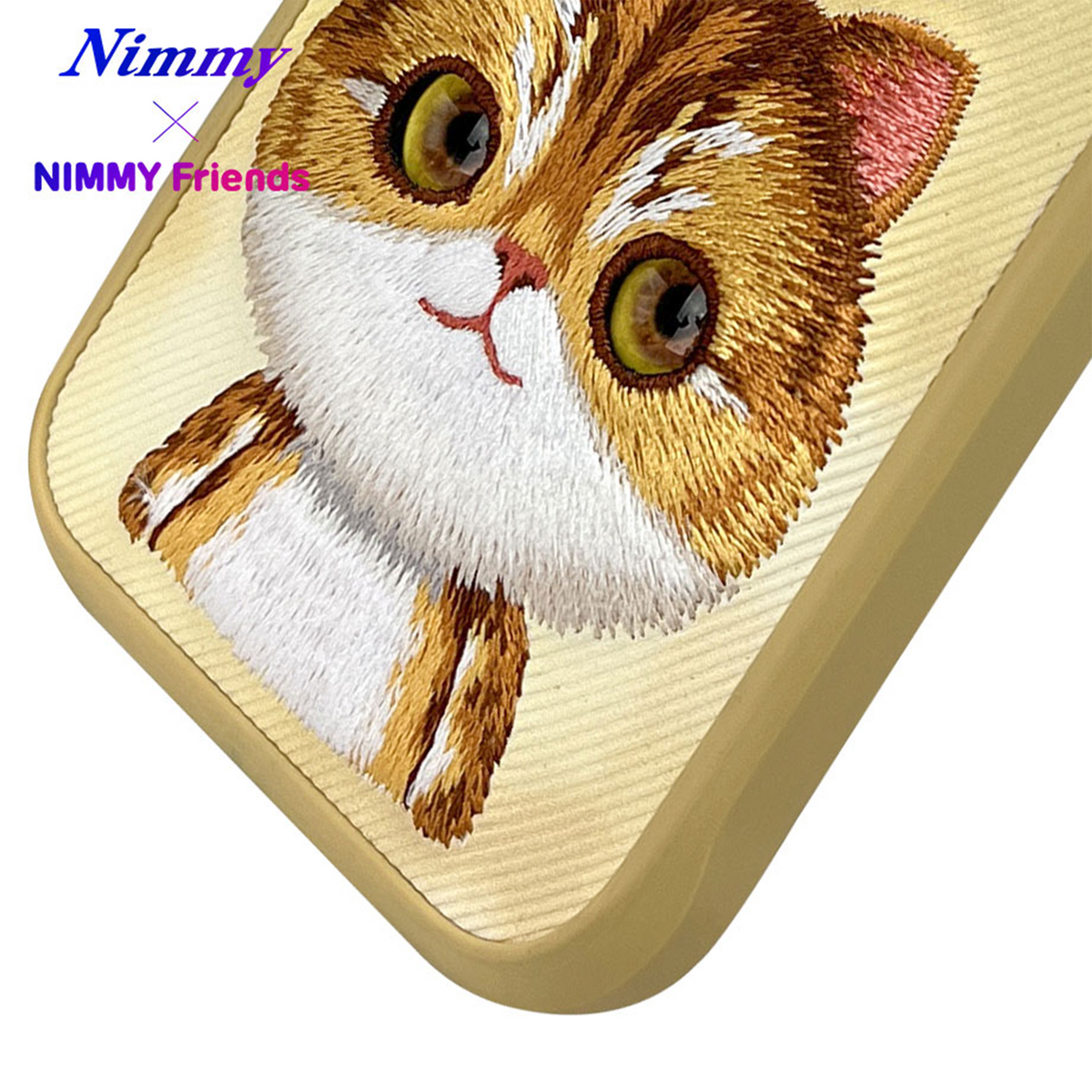 NIMMY iPhone 14 Pro · Kumaş Üstüne 3D Embroidered and Eye Detail Case · 4