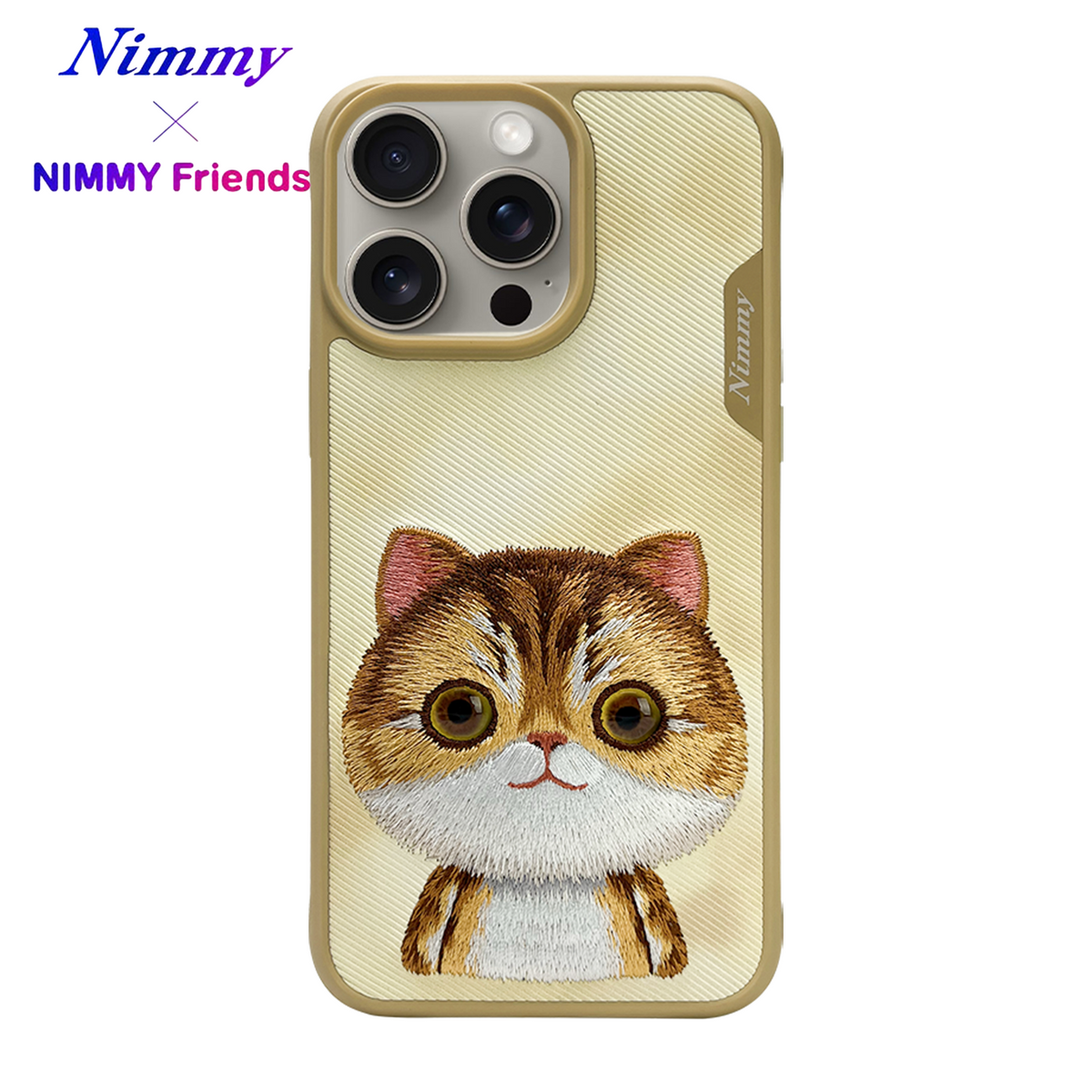 NIMMY iPhone 14 Pro · Kumaş Üstüne 3D Embroidered and Eye Detail Case · 1