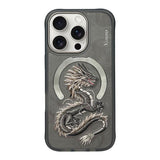 NIMMY · MagSafe-Compatible 3D Embroidered Golden Dragon Patterned Case for iPhone 14 Pro Max · 1