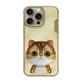 NIMMY · 3D Embroidered Big Eyes Cat Design Case for iPhone 14 Pro Max · 2