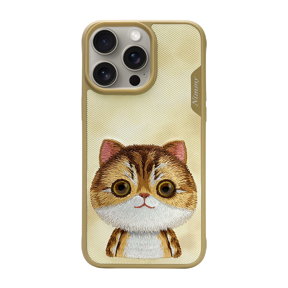 NIMMY · 3D Embroidered Big Eyes Cat Design Case for iPhone 14 Pro Max · 1