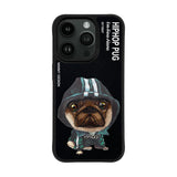 NIMMY · 3D Embroidered Kapüşonlu Zincir Detail Hip Hop Dog Design Case for iPhone 14 Pro Max · 2