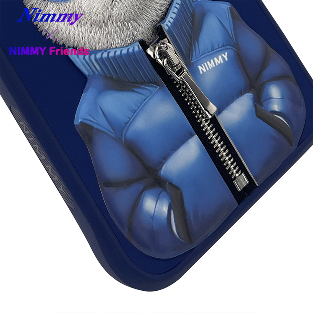 NIMMY iPhone 14 Pro · Glossy Zemin Üstüne 3D Embroidered Gözlük and Mont Detail Case · 4
