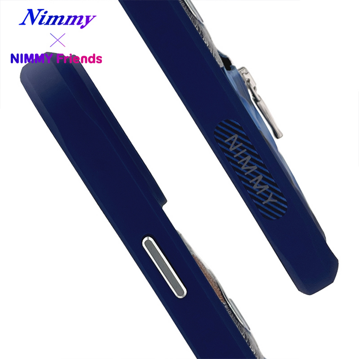 NIMMY iPhone 14 Pro · Glossy Zemin Üstüne 3D Embroidered Gözlük and Mont Detail Case · 6