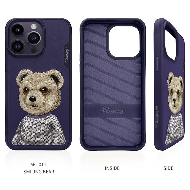 NIMMY iPhone 15 3D Case Embroidery işlemeli Fashion Pet Ayıcıklı Lüks Silicone, Camera Protection · 3
