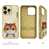NIMMY · 3D Embroidered and Hareketli Eye Detail Big Eyes Cat Case for iPhone 15 · 2